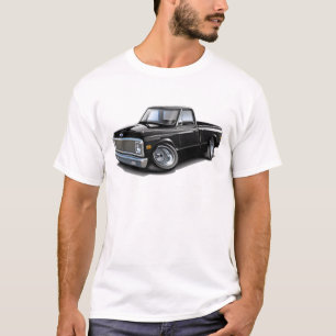 1970-72年のChevy C10の黒いトラック Tシャツ