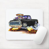 1970-72年のChevy C10黒いLongbed マウスパッド (マウス)