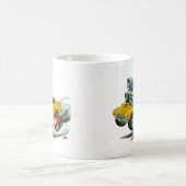 1970-72年のOldsのカットラス442の金ゴールド車 コーヒーマグカップ (中央)