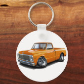 1970-72 Chevy C10オレンジトラック キーホルダー (正面)