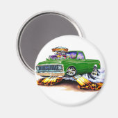 1970-72 Chevy C10グリーンロングベッド マグネット (正面/裏面)