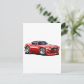 1970/72 Trans Am Red Car ポストカード (スタンド正面)