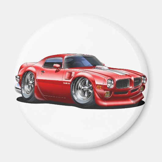 1970/72 Trans Am Red Car マグネット (正面)