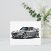 1970-73カマロSil/Whtカー ポストカード (スタンド正面)