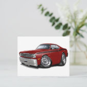 1970-74ダスターマルーンブラックカー ポストカード (スタンド正面)