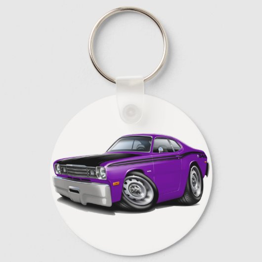 1970-74ダスター340パープルカー キーホルダー (正面)