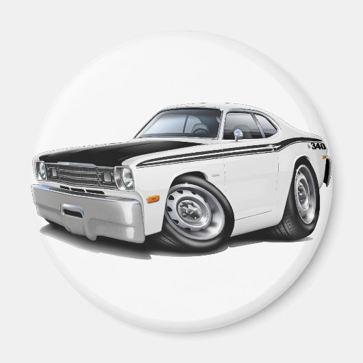 1970-74ダスター340白車 マグネット (正面)