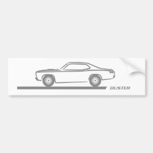 1970-74年の塵払いの灰色車 バンパーステッカー