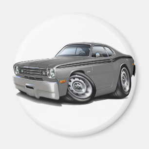 1970-74年の塵払いの灰色黒い車 マグネット