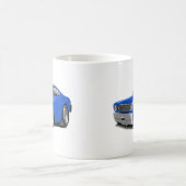 1970-74年の塵払いの青車 コーヒーマグカップ (中央)