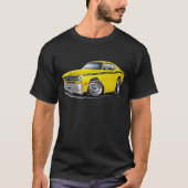 1970-74年の塵払いの黄色黒い車 Tシャツ (正面)
