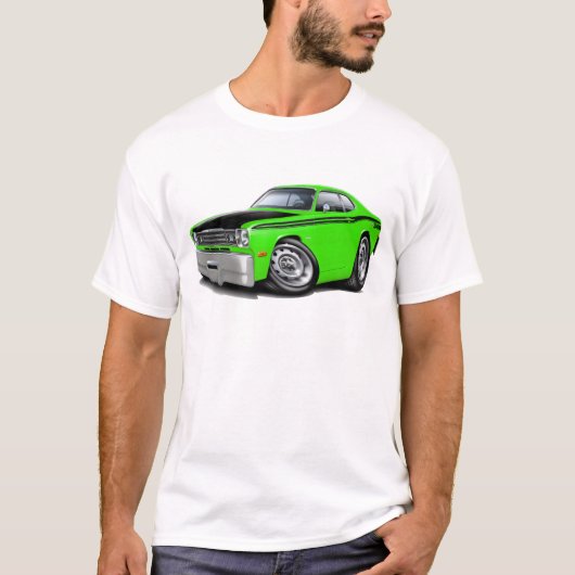 1970-74年の塵払い340のライム車 Tシャツ (正面)