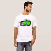 1970-74年の塵払い340のライム車 Tシャツ (正面フル)