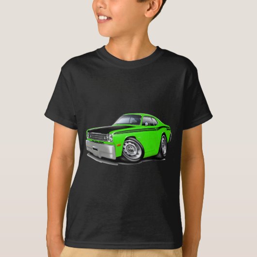 1970-74年の塵払い340のライム車 Tシャツ (正面)