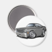 1970-74 Duster Gray-Black Car マグネット (正面/裏面)