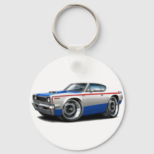 1970 AMC反乱軍マシン赤 – 白 – 青 キーホルダー