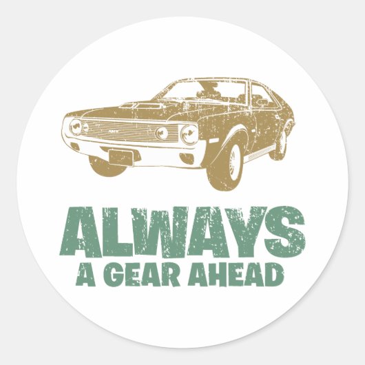 1970 AMC AMX 390 ラウンドシール (正面)