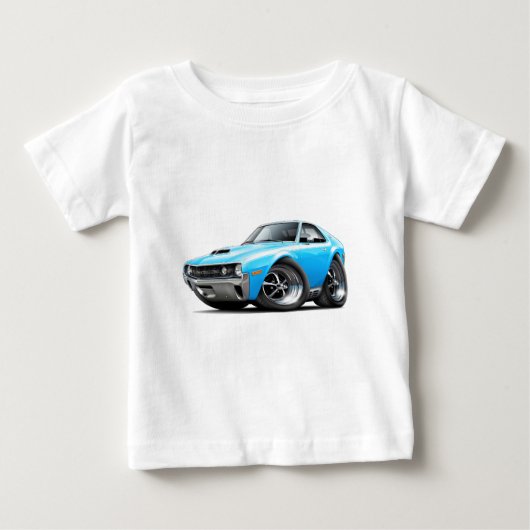 1970 AMXの大きく悪い青白の車 ベビーTシャツ (正面)