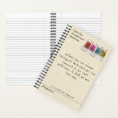 1970 Charles Dickens Antique Postage Stamp ノートブック (内側)