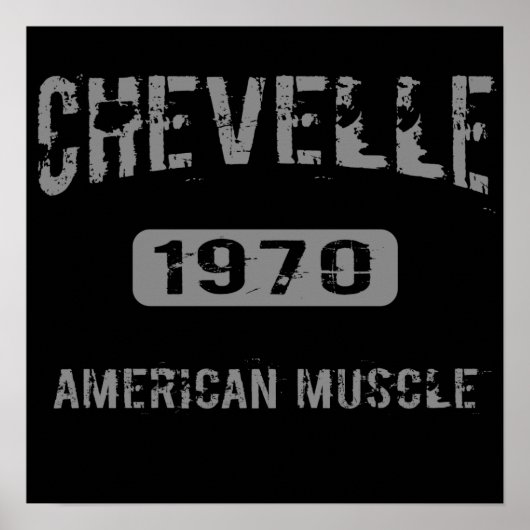 1970 Chevelle American Muscle Poster ポスター (正面)