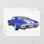 1970 Chevelle SS: Blue Finish: ポストカード (正面/裏面)
