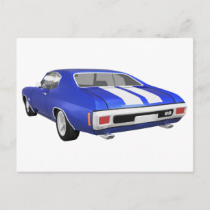 1970 Chevelle SS: Blue Finish: ポストカード