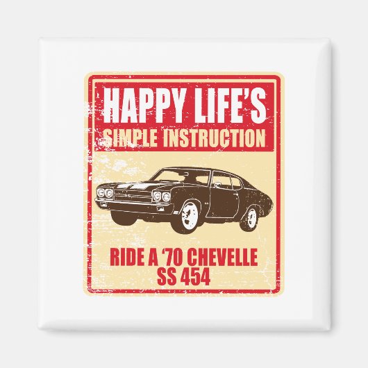 1970 Chevrolet Chevelle SS 454 マグネット (正面)