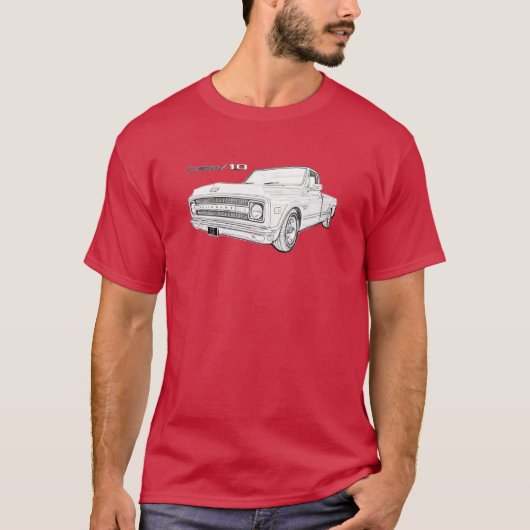 1970 Chevy C10ピックアップトラック Tシャツ (正面)