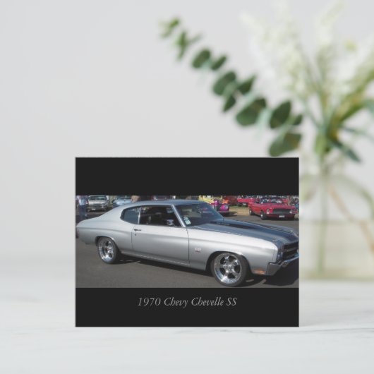 1970 Chevy Chevelle SS ポストカード (スタンド正面)