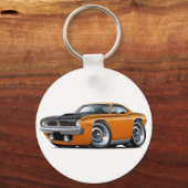 1970 Cuda AARオレンジカー キーホルダー (正面)