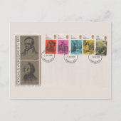 1970 Dickens & Wordsworth First Day Cover Antique ポストカード (正面)