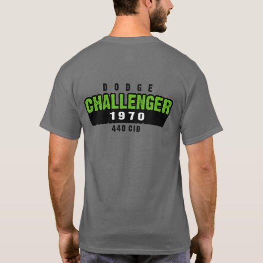 1970 Dodge Challenger Caveman Shadow Tシャツ (裏面)
