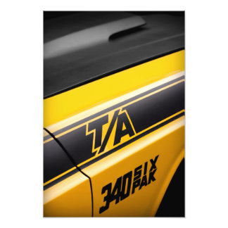 1970 Dodge Challenger T/A 340 Six Pak フォトプリント