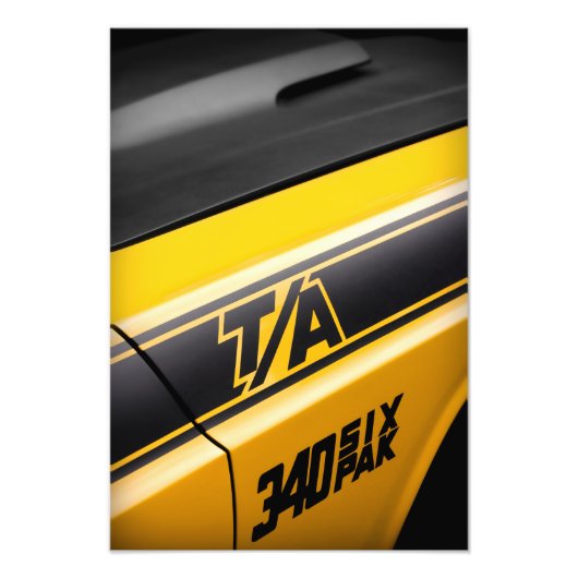 1970 Dodge Challenger T/A 340 Six Pak フォトプリント (正面)