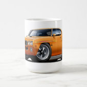 1970 GTOの裁判官のオレンジ車 コーヒーマグカップ (中央)