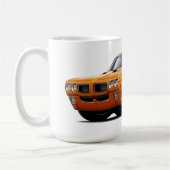 1970 GTOの裁判官のオレンジ車 コーヒーマグカップ (左)