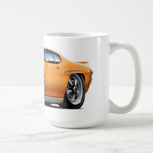 1970 GTOの裁判官のオレンジ車 コーヒーマグカップ