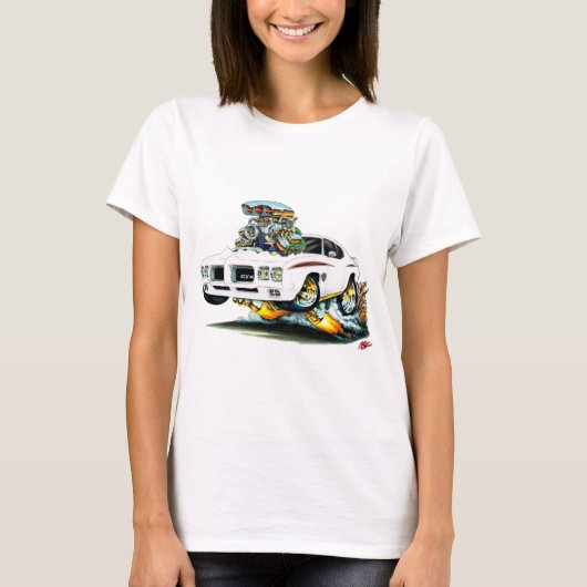 1970 GTOの裁判官の白車 Tシャツ (正面)