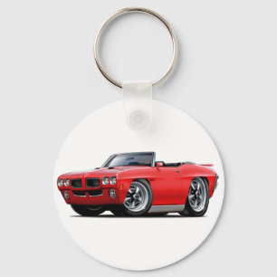 1970 GTOの赤いコンバーチブル キーホルダー