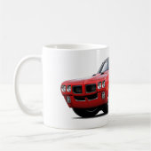 1970 GTOの赤黒い上 コーヒーマグカップ (左)