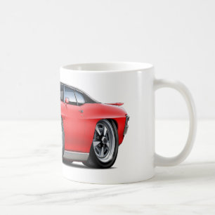 1970 GTOの赤黒い上 コーヒーマグカップ