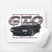 1970 GTOの黒 マウスパッド (マウス)