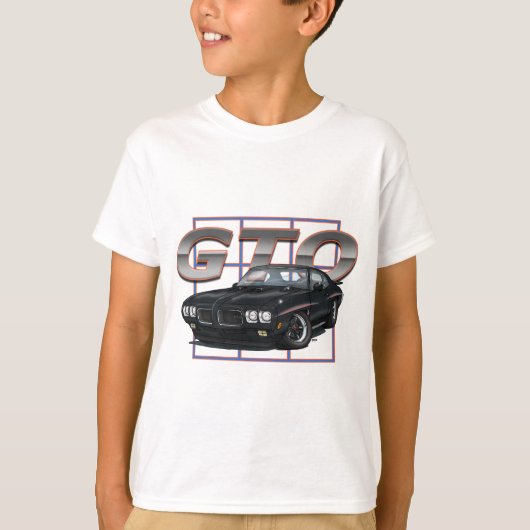 1970 GTOの黒 Tシャツ (正面)