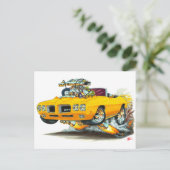 1970 GTOオレンジコンバーチブル ポストカード (スタンド正面)