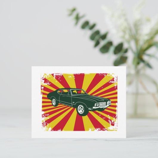 1970 Oldsmobile 442 ポストカード (スタンド正面)