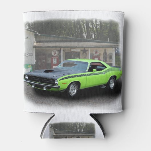 1970 Plymouth AAR Cuda in filling station series 缶クーラー (正面)