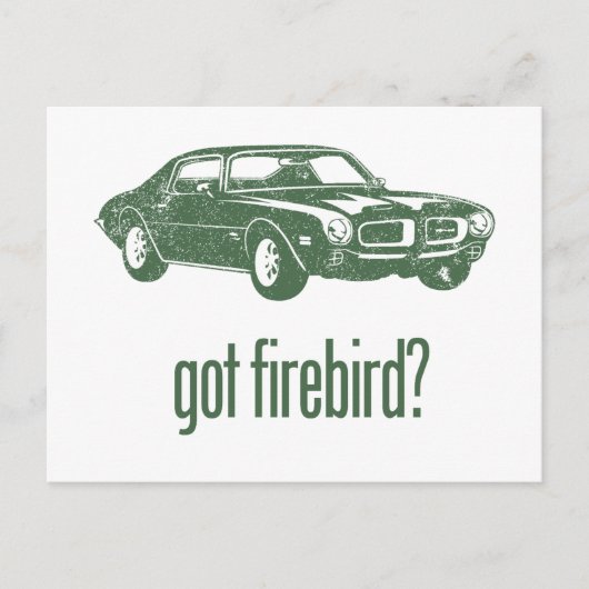 1970 Pontiac Firebird 400 Ram Air ポストカード (正面)