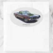 1970 Rancheroステッカー 楕円形シール (バッグ)