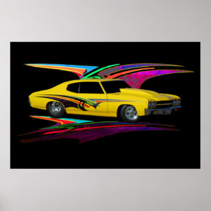 1970 yellow Classic ポスター