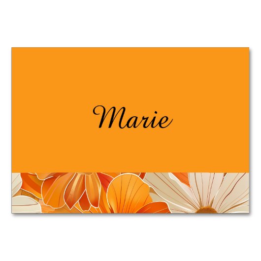 1970er Florale Gartenparty テーブルナンバー (正面)